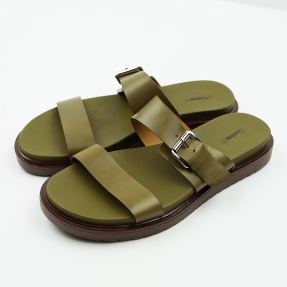 New MADEWELL Size 8.5 The Dee Double-Strap Slide Sandal in Olive Tree $98 NP292 - Picture 5 of 7